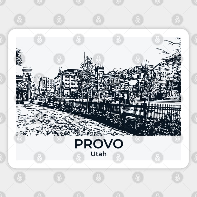 Provo - Utah Magnet by Lakeric